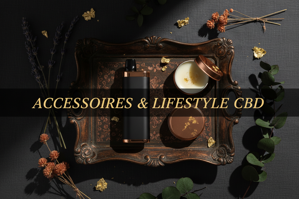 Bannière Accessoires & Lifestyle CBD - Puff, plateau et soins bien-être | PAKAYAMBAS